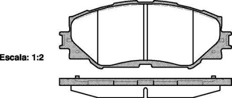 Колодки тормозные диск. перед. (Remsa) Toyota Corolla Auris 06> 13> / Rav4 05> 12> WOKING P13323.00