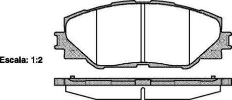 Гальмівні колодки пер. AURIS/RAV 4 III/RAV 4 IV 1.8-2.5H 06- WOKING P13343.00