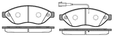 Гальмівні колодки пер. Jumper/Ducato/Boxer 06- (1.1-1.5t) WOKING P13373.12