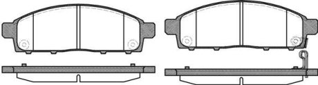 Гальмівні колодки пер. Mitsubishi L200 05-15 (tokico) WOKING P13423.01