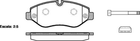 Колодки тормозные диск. перед. (Remsa) Mercedes-benz M-class (w166) 3.0 11-,Mercedes-benz Sprinter 35-t 1.8 06- WOKING P13453.00