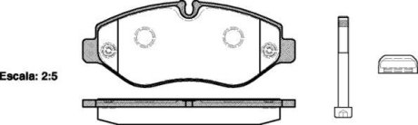 Колодки гальмівний диск. перед. (Remsa) Iveco Daily iv 2.3 06-11,Iveco Daily iv 2.3 06-12 WOKING P13453.10