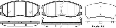 Колодки тормозные диск. перед. (Remsa) Chevrolet Captiva 2.0 06-,Chevrolet Captiva 2.2 06- WOKING P13613.12