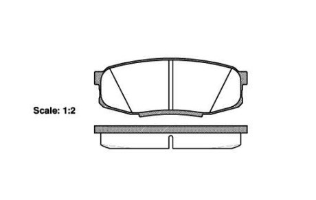 Колодки гальмівний диск. задн. (Remsa) Toyota LC200 LC150 / Lexus LX570 GX460 WOKING P13723.00