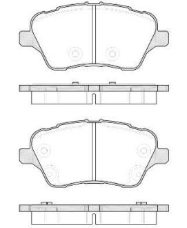 Колодки тормозные диск. перед. (Remsa) Ford B-max 1.0 12-,Ford B-max 1.4 12-,Ford B-max 1.5 12- WOKING P14143.00