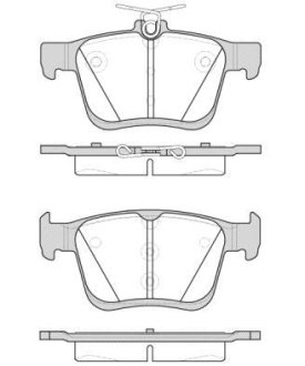 Гальмівні колодки зад. VW Golf VII 13- (ATE) WOKING P14163.00