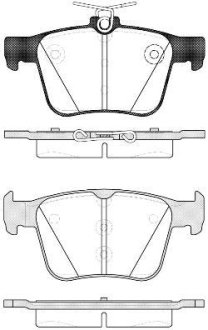 Гальмівні колодки зад. Skoda Kodiaq/SuperB/VW Touran/Passat B8 14-/Golf/Seat/Audi A3 12-/Q3 18- WOKING P14163.10