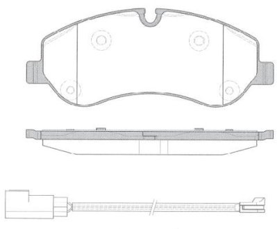 Колодки тормозные диск. перед. (Remsa) Ford Tourneo custom 2.2 12-,Ford Transit custom 2.2 12- WOKING P14203.02