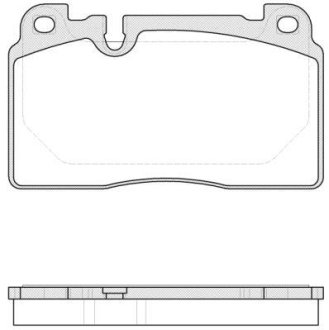 Колодки тормозные диск. перед. (Remsa) Audi A6 13> A7 14> Q5 12> / Porsche Macan 14> WOKING P14273.00