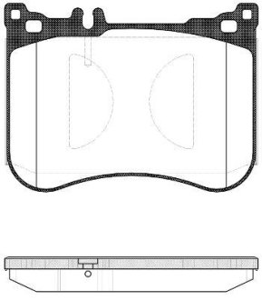 Колодки гальмівний диск. перед. (Remsa) Mercedes-benz S-class 2.1 13-,Mercedes-benz S-class 3.0 13- WOKING P14343.00