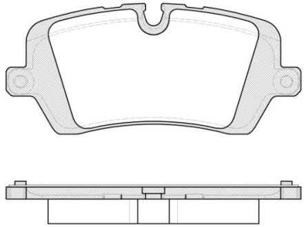 Колодки гальмівний диск. задн. (Remsa) Land Rover Discovery V 16>, Range Rover IV 13>, Range Rover Sport II 13>19 WOKING P14413.00