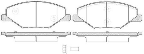 Колодки тормозные диск. перед. (Remsa) Skoda Fabia 1.2 06-14,Skoda Fabia 1.4 06-14 WOKING P14533.00