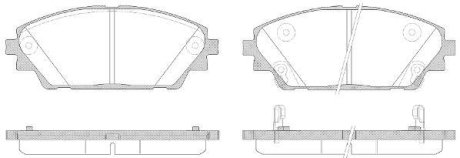 Колодки тормозные диск. перед. (Remsa) Mazda 3 1.5 13-,Mazda 3 2.0 13-,Mazda 3 2.2 13- WOKING P14693.02