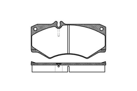 Тормозные колодки пер. MB W463/ W460 88- WOKING P1473.30