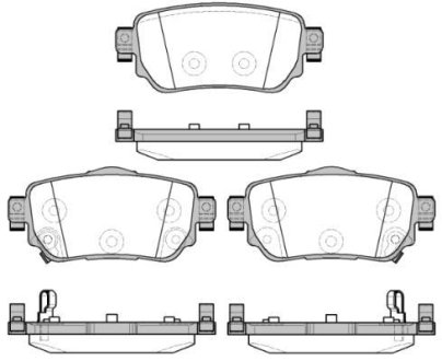 Гальмівні колодки зад. Nissan X-Trail/Qashqai II 13- (TRW) WOKING P14823.02