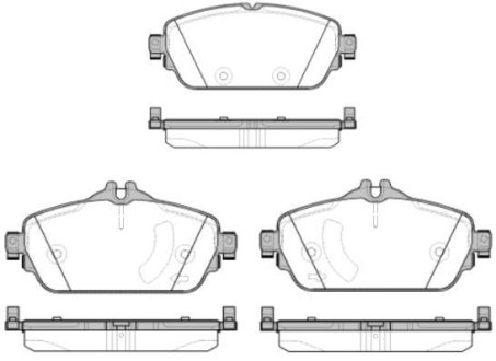 Колодки тормозные диск. перед. (Remsa) Mercedes-benz C-class (w205) 1.6 13- WOKING P14923.08