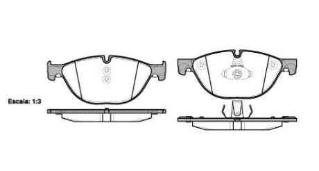 Колодки гальмівний диск. перед. (Remsa) Bmw 5 2.0 09-,Bmw 5 3.0 09-,Bmw 5 4.4 09- WOKING P15143.00