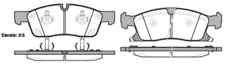 Колодки тормозные диск. перед. (Remsa) Jeep Grand cherokee iii 5.7 05-10,Jeep Grand cherokee iv 3.0 10- WOKING P15303.02