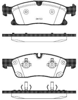 Колодки гальмівний диск. перед. (Remsa) MB GL166 GLE166 ML166 11>15, 15> WOKING P15303.10