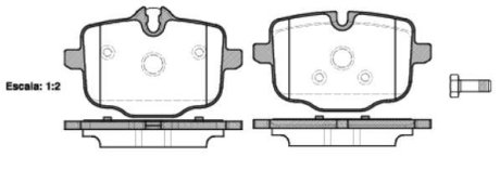 Колодки тормозные диск. задн. (Remsa) BMW 5F10 5G30 7G11 WOKING P15333.00