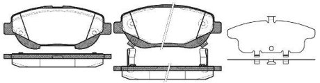 Колодки тормозные диск. перед. (Remsa) Toyota Avensis 1.6 09-,Toyota Avensis 2.0 09- WOKING P15533.02