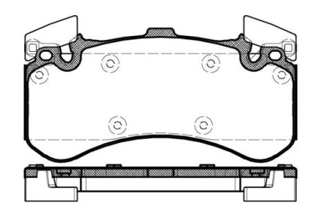 Колодки гальмівний диск. перед. (Remsa) Audi A4 A5 A6 A7 A8 17> WOKING P1563300