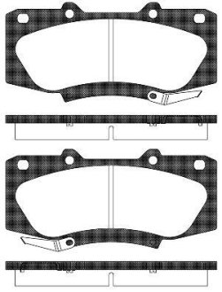 Колодки тормозные диск. перед. (Remsa) Toyota Hilux 08>15 WOKING P15683.04