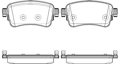 Колодки гальмівний диск. задн. (Remsa) PSA Expert Jumpy 16> / Opel Vivaro 19> / Toyota Proace 18> WOKING P16203.00