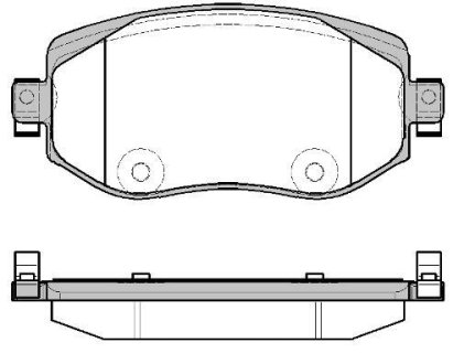 Колодки тормозные диск. перед. (Remsa) Renault Megane IV WOKING P16243.08