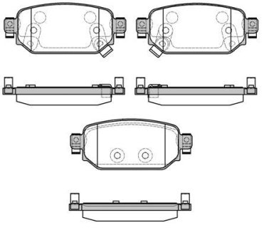 Колодки гальмівний диск. задн. (Remsa) Mazda 3 1,5d 16>19 WOKING P16313.02