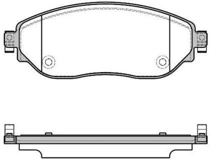 Колодки тормозные диск. перед. (Remsa) Opel Vivaro 1.6 14-,Opel Vivaro combi 1.6 14- WOKING P17173.08