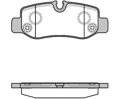 Колодки гальмівний диск. задн. (Remsa) MB Vito 447 14> WOKING P17243.00