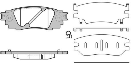 Колодки тормозные диск. задн. (Remsa) Lexus Rx (agl2_, ggl2_) 3.5 15- WOKING P17363.10