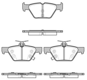 Колодки тормозные диск. задн. (Remsa) Subaru Legasy, Outback 15> WOKING P17383.02