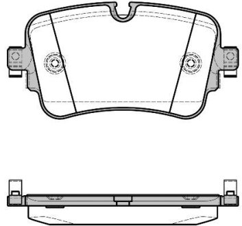 Колодки тормозные диск. задн. (Remsa) Audi Q7 15> WOKING P17683.08