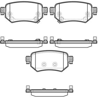 Колодки тормозные диск. задн. (Remsa) Mazda 6 2.0 12-,Mazda 6 2.2 12-,Mazda 6 2.5 12- WOKING P17823.02