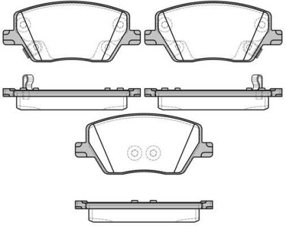 Колодки тормозные диск. перед. (Remsa) Fiat Tipo 15> WOKING P17953.02