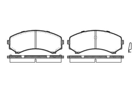 Гальмівні колодки пер. Mitsubishi Grandis 04-11/Pajero 90- (sumitomo) WOKING P2963.00