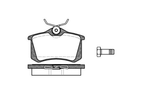 Колодки тормозные диск. задн. (Remsa) VW GOLF VI (5K1) (08-12)/Audi A1 (15-) WOKING P3633.01