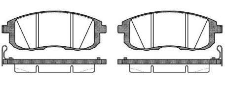 Гальмівні колодки пер. Cube/Juke/Latitude/SX4/Teana (06-21) WOKING P3933.14