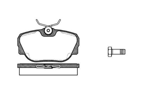 Гальмівні колодки пер. BMW 3 (E30)/Z1 1.6-2.7 82-94 WOKING P3963.00