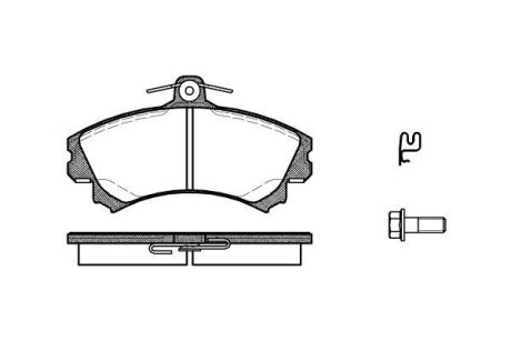 Колодки гальмівний диск. перед. (Remsa) Mitsubishi Colt 04> WOKING P4903.21