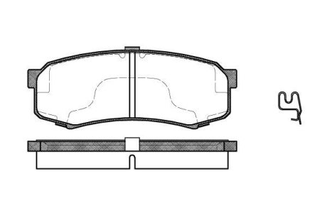 Гальмівні колодки зад. Toyota Land Cruiser 84- WOKING P5133.04