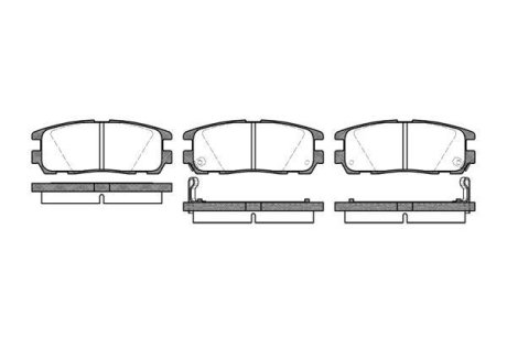 Колодки тормозные диск. задн. (Remsa) Great wall Haval 5 2.0 10-,Great wall Haval 5 2.4 10- WOKING P5263.02