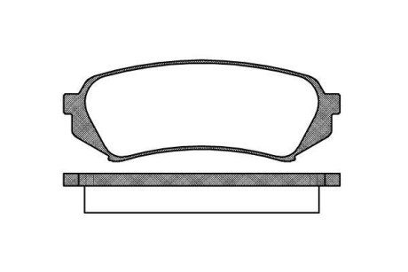 Колодки гальмівний диск. задн. (Remsa) Lexus Rx (mhu3_, gsu3_, mcu3_) 3.0 03-08 WOKING P6063.00