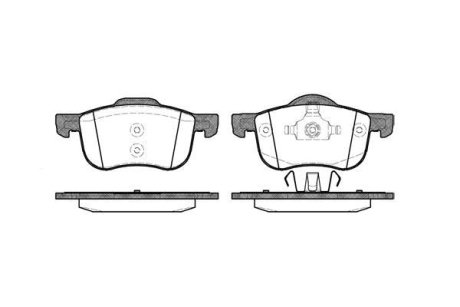 Колодки тормозные диск. перед. (Remsa) Volvo S60 i 2.0 00-10,Volvo S60 i 2.3 00-10 WOKING P6133.00