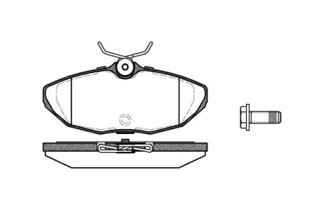 Колодки гальмівні WOKING P6323.00