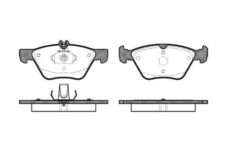 Гальмівні колодки пер. W202/210 (ATE)/211 4Matic WOKING P7013.00