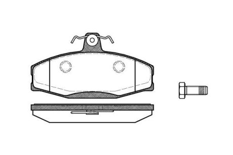 Тормозные колодки пер. CADDY II /Skoda Felicia 1.3-1.9 94-02 (TRW) WOKING P7203.20