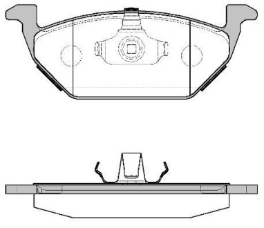 Колодки тормозные диск. перед. (Remsa) VAG Fabia I II Octavia I Roomster / Polo 02> 09> 14> WOKING P7333.00